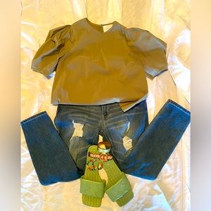 Indigo Rein Skinny Ripped Jeans